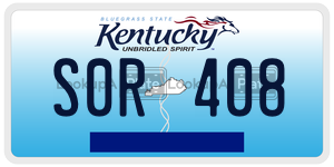 S0R408  license plate in KY