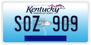 S0Z909  license plate in KY