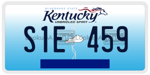 S1E459  license plate in KY