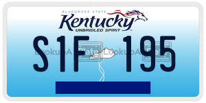 S1F195  license plate in KY