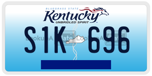 S1K696  license plate in KY