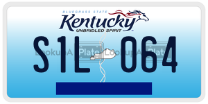 S1L064  license plate in KY