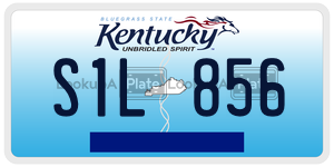 S1L856  license plate in KY