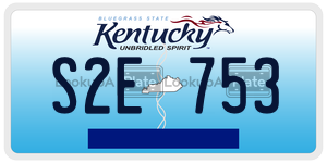 S2E753  license plate in KY