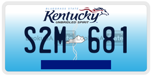 S2M681  license plate in KY