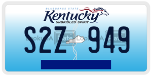 S2Z949  license plate in KY
