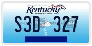 S3D327  license plate in KY