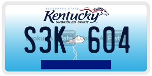 S3K604  license plate in KY