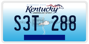 S3T288  license plate in KY