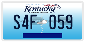 S4F059  license plate in KY