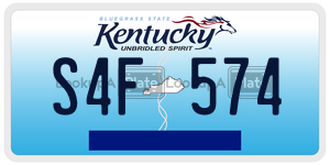 S4F574  license plate in KY