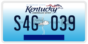 S4G039  license plate in KY