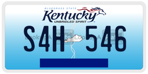 S4H546  license plate in KY