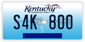 S4K800  license plate in KY