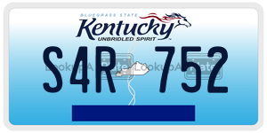 S4R752  license plate in KY