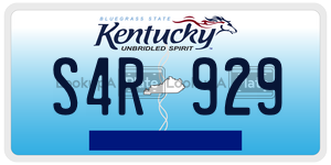 S4R929  license plate in KY