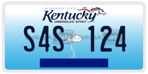 S4S124  license plate in KY