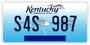 S4S987  license plate in KY