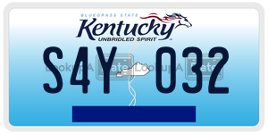 S4Y032  license plate in KY