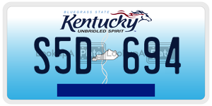 S5D694  license plate in KY