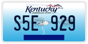 S5E929  license plate in KY