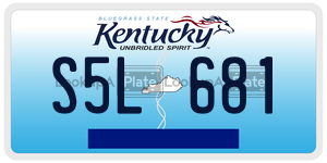 S5L681  license plate in KY