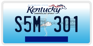 S5M301  license plate in KY