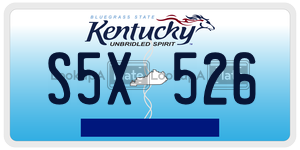 S5X526  license plate in KY