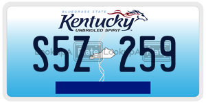 S5Z259  license plate in KY