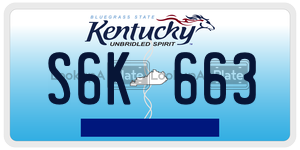 S6K663  license plate in KY