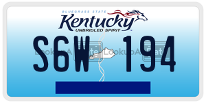 S6W194  license plate in KY