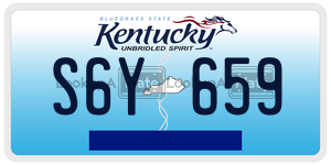 S6Y659  license plate in KY