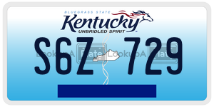 S6Z729  license plate in KY