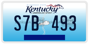 S7B493  license plate in KY