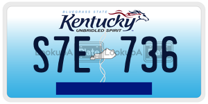 S7E736  license plate in KY