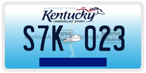 S7K023  license plate in KY