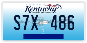 S7X486  license plate in KY