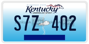 S7Z402  license plate in KY