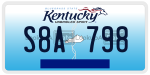 S8A798  license plate in KY