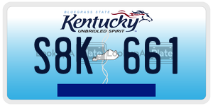 S8K661  license plate in KY