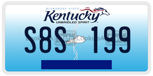 S8S199  license plate in KY