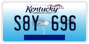 S8Y696  license plate in KY
