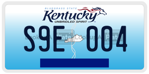S9E004  license plate in KY