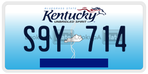 S9Y714  license plate in KY