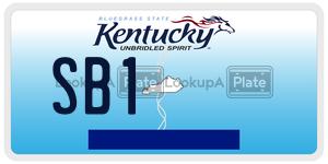 SB1  license plate in KY