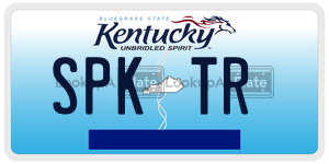 SPKTR license plate in Kentucky