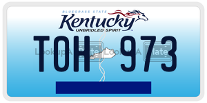 T0H973  license plate in KY