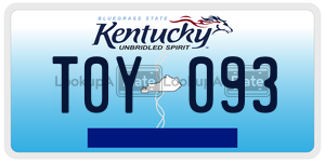 T0Y093  license plate in KY