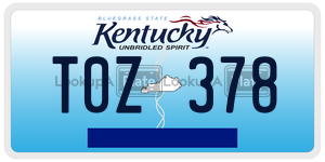 T0Z378  license plate in KY