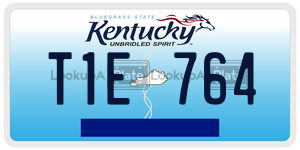 T1E764  license plate in KY